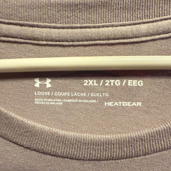 XXL Men's Under Armour Light Gray Short Sleeve Tee NWT - Picture 3 of 4